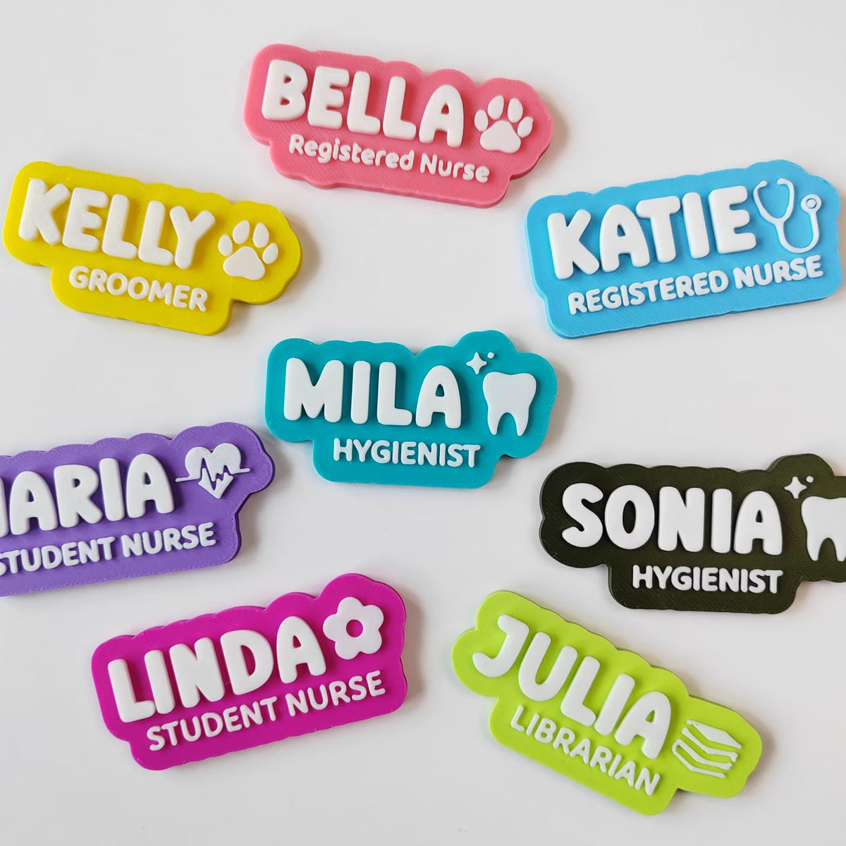3D Printed Custom Name Badge | work badge