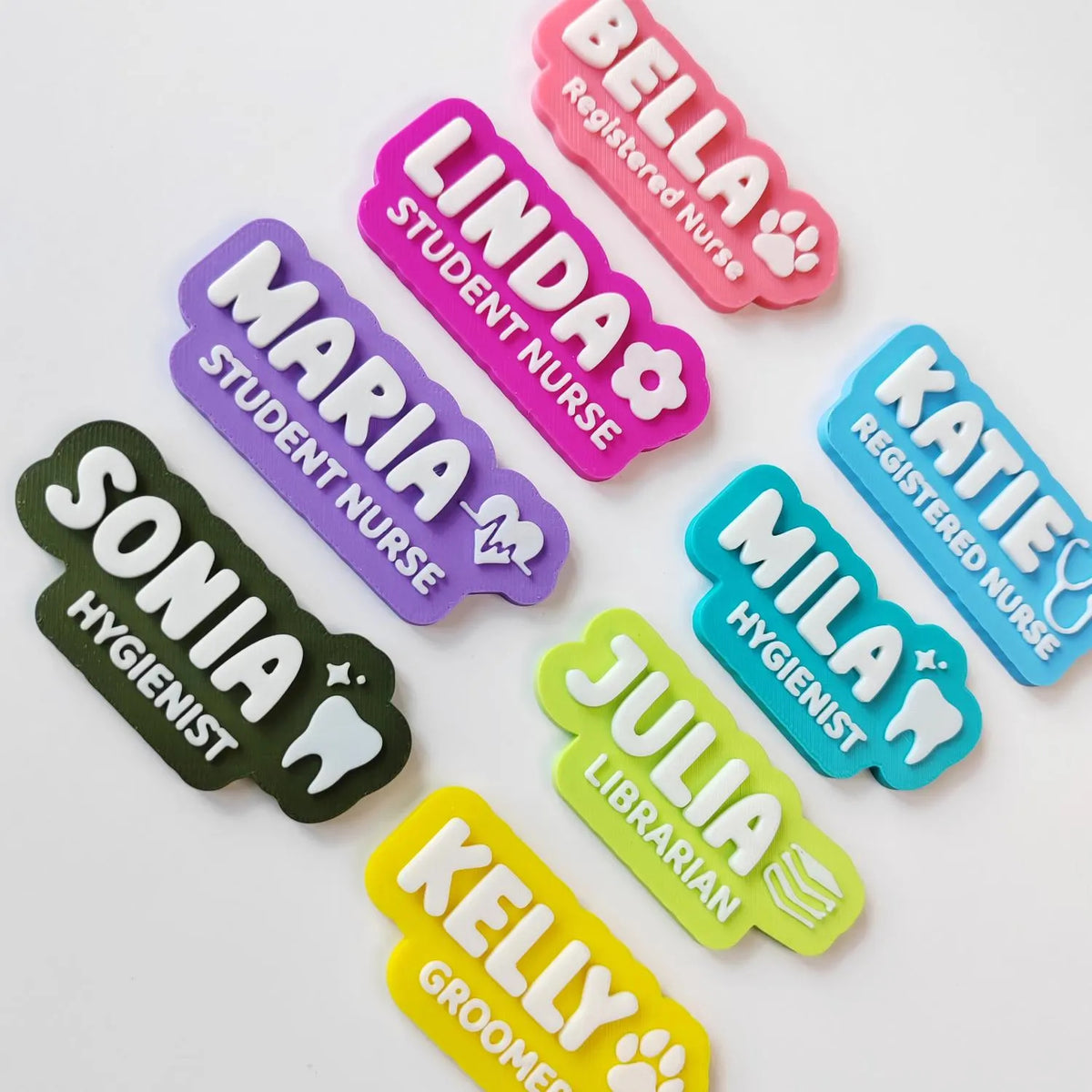 3D Printed Custom Name Badge | work badge